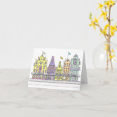 おイタリアン店はNotecardを折り畳んだ カード (黄色い花)