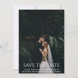 おエレガントよびシンプル・ホワイト・タイポグラフィ結婚のSTD 招待状