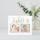 おエレガントよびユニークカスタム結婚式テーブル番号 (スタンド正面)