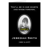 おエレガントカスタマイズ葬式サービスのカード写真 (正面)