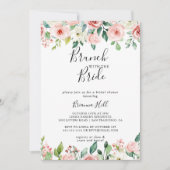 おエレガントフローラブランチと花嫁シャワー 招待状 (正面)