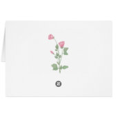 おエレガント世話になっておりますピンクフローラ結婚ズ (裏面横)