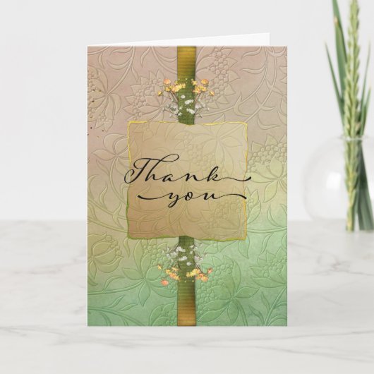 おエレガント世話になっております サンキューカード (正面)