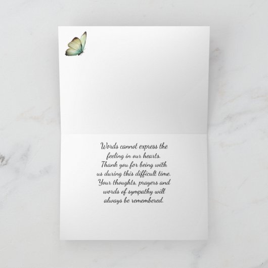 おエレガント世話になっております サンキューカード (内部)