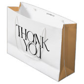 おエレガント世話になモダンる | QRコードシンプル ラージペーパーバッグ (正面アングル)