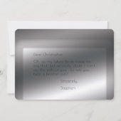 おエレガント前は俺の花婿介添人 招待状 (裏面)