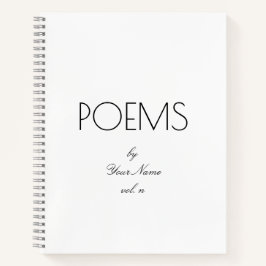 おエレガント名前の渦巻き状の手帳 ノートブック