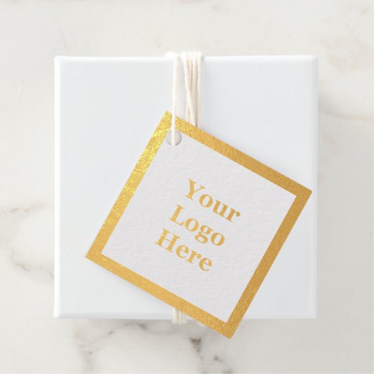 おエレガント客様のロゴゴールドフォイルテンプレート価格ラベル フェイバータグ (箱)