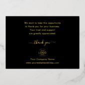 おエレガント客様のロゴビジネス 箔シーズンカード (正面)