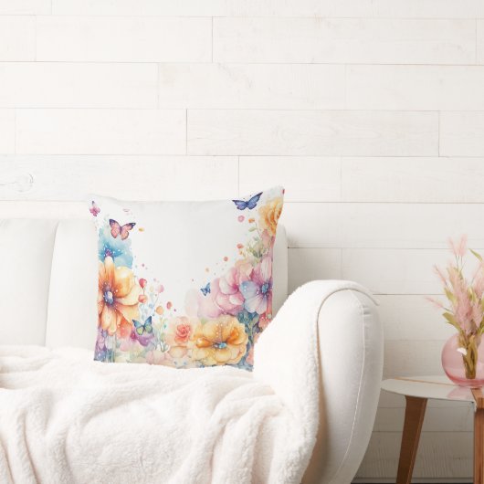 おエレガント家の花枕_美しい クッション (ソファ)