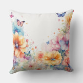 おエレガント家の花枕_美しい クッション (裏面)