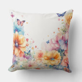 おエレガント家の花枕_美しい クッション (正面)