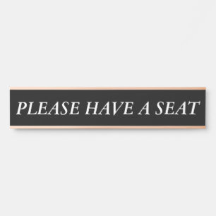 おエレガント座席をお願い サインプレート