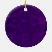 おエレガント歳の誕生日を滴らせる紫 セラミックオーナメント (裏面)