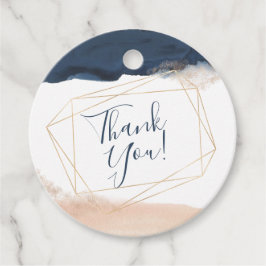 おエレガント気に入りのブルーと赤面ピンク フェイバータグ