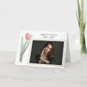 おエレガント礼の悔やみや弔慰 カード (正面)