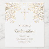 おエレガント礼の確認金ゴールドクロス ワインラベル (シングルラベル)