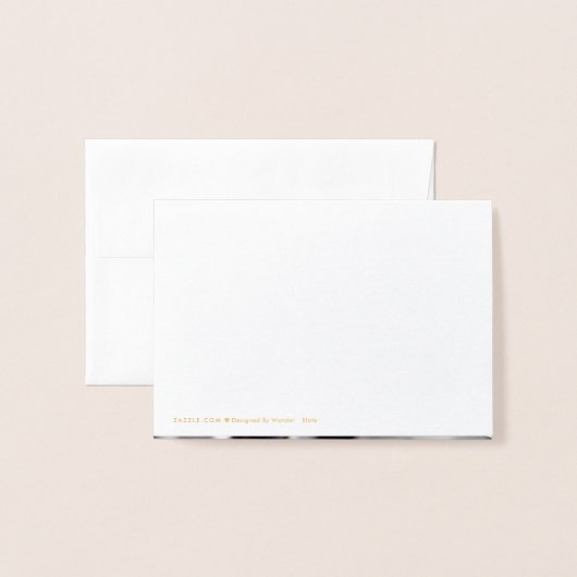 おエレガント礼ハート |写真結婚の 箔カード (裏面封筒付き)