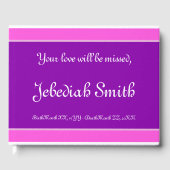 おエレガント葬式ミニマル/メモリアルゲストブック ゲストブック (正面)