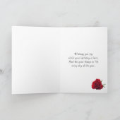 おエレガント誕生日カーカスタマイズド カード (内部)