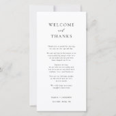 おエレガント越しいただき感謝してい座席表 サンキューカード (正面)