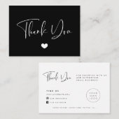 おエレガント送りモダンいただきありがとうございます 名刺 (正面/裏面)