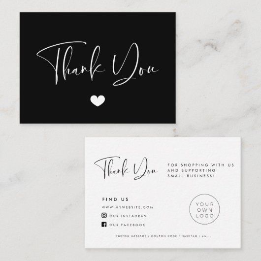 おエレガント送りモダンいただきありがとうございます 名刺 (正面/裏面)