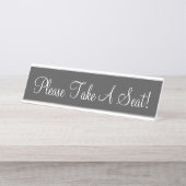 おエレガント願い座って！ デスクネームプレート (正面)