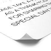 おエレガント願い申し結婚入れ ポスター (角)