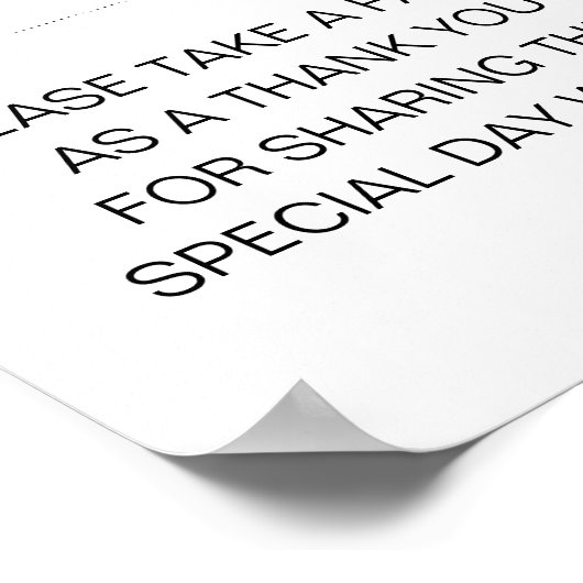 おエレガント願い申し結婚入れ ポスター (角)