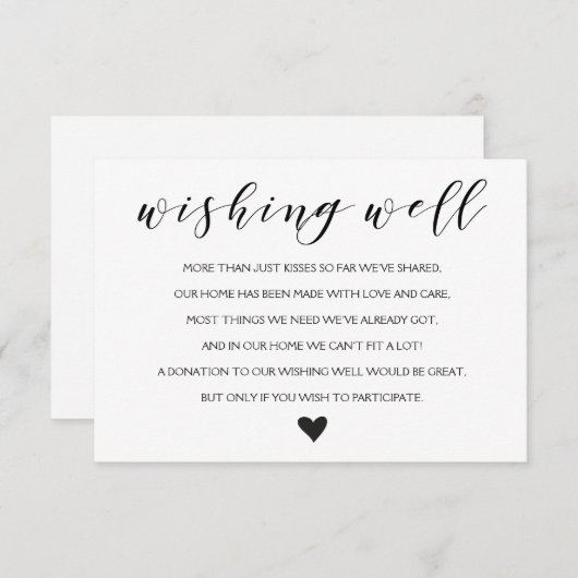 おエレガント願い結婚のカード エンクロージャーカード (正面/裏面)