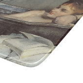 おエレガント風呂の女性（Alfred Stevens著） カッティングボード (角)