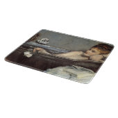 おエレガント風呂の女性（Alfred Stevens著） カッティングボード (角)