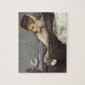 おエレガント風呂の女性（Alfred Stevens著） ジグソーパズル (縦)