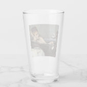 おエレガント風呂の女性（Alfred Stevens著） タンブラーグラス (裏面)