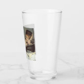 おエレガント風呂の女性（Alfred Stevens著） タンブラーグラス (左)