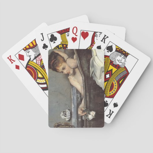 おエレガント風呂の女性（Alfred Stevens著） トランプ (裏面)