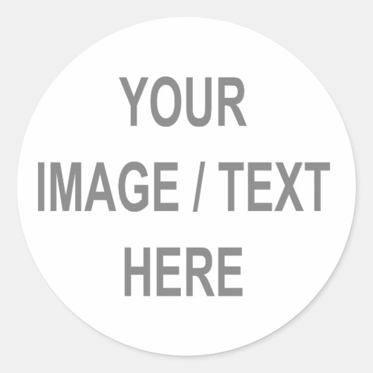 おカスタマイズ使いの画像文字 ラウンドシール (正面)