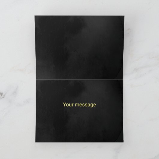 おカスタマイズ前のメッセージが入ったフクロウカード カード (内部)