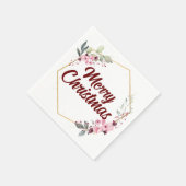 おカスタマイズ前の聖降誕祭クラシック式モノグラム。 スタンダードカクテルナプキン (角)