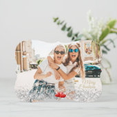 おカスタマイズ友達のクリスマスを楽しむ写真 招待状 (スタンド正面)