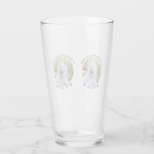 おカスタマイズ客様のパーソナライズされた写真と名前 タンブラーグラス (裏面)