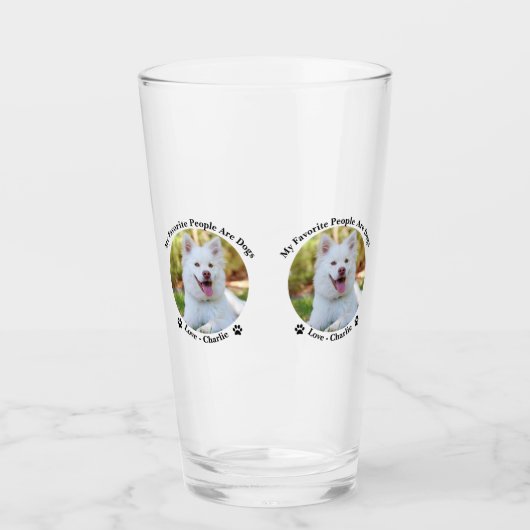 おカスタマイズ客様のパーソナライズされた写真と名前 タンブラーグラス (正面)