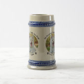 おカスタマイズ客様のパーソナライズされた写真と名前 ビールジョッキ (中央)