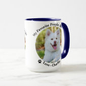 おカスタマイズ客様のパーソナライズされた写真と名前 マグカップ (正面右)