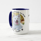 おカスタマイズ客様のパーソナライズされた写真と名前 マグカップ (正面左)