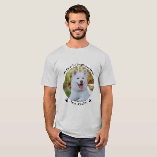 おカスタマイズ客様のパーソナライズされた写真と名前 Tシャツ (正面フル)