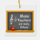 おカスタマイズ客様の先生 セラミックオーナメント (正面)