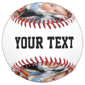 おカスタマイズ客様の写真パターンと文字で ソフトボール (裏面)