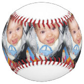 おカスタマイズ客様の写真パターンと文字で ソフトボール (正面)